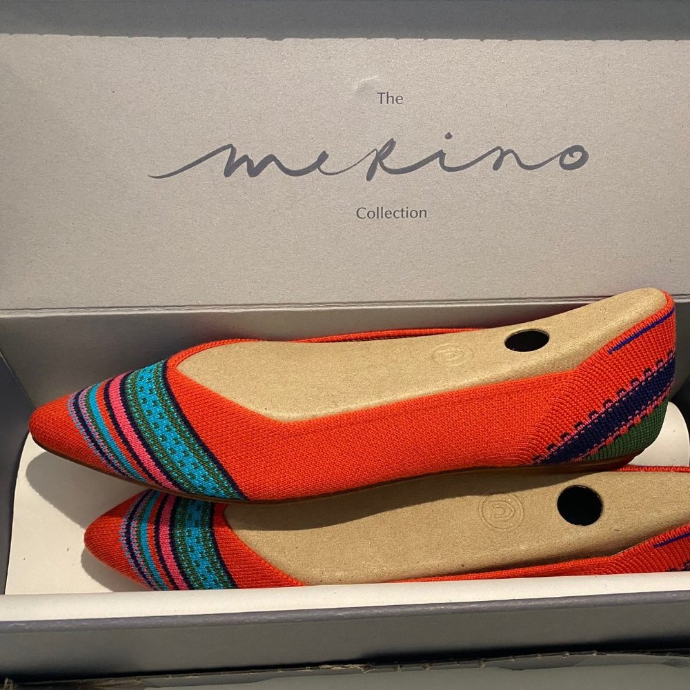 NIB Rothy's Merino Blaze Ribbon Stripe 9